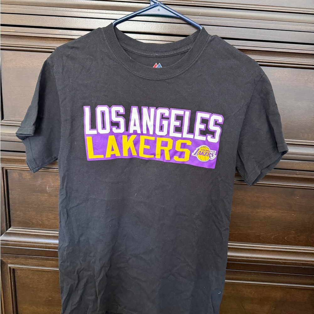 Los Angeles Lakers Black LeBron James T-Shirt